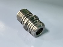 钛合金精密双头螺纹管接头定制加工